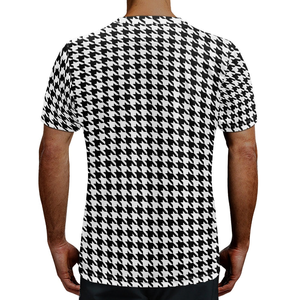 Two Tone Houndstooth Football Shirt