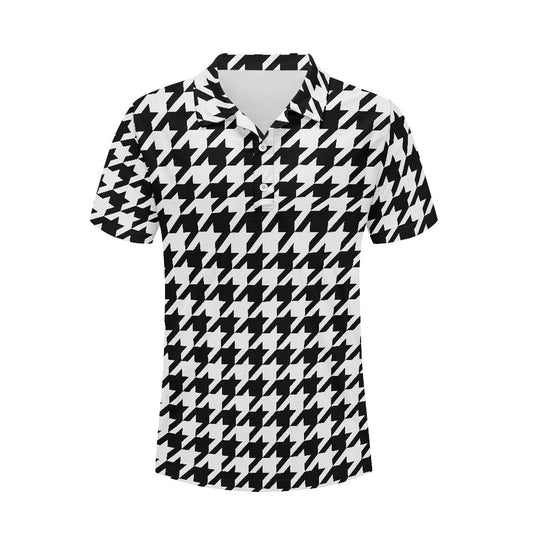 Two Tone Houndstooth Polo