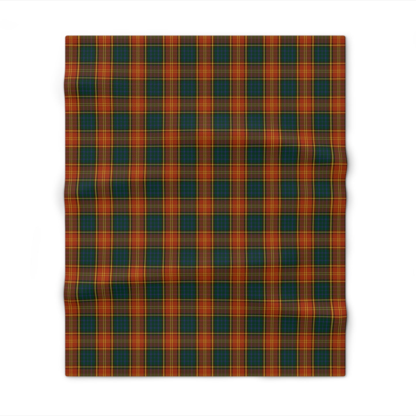Irish County Roscommon Tartan Throw Blanket