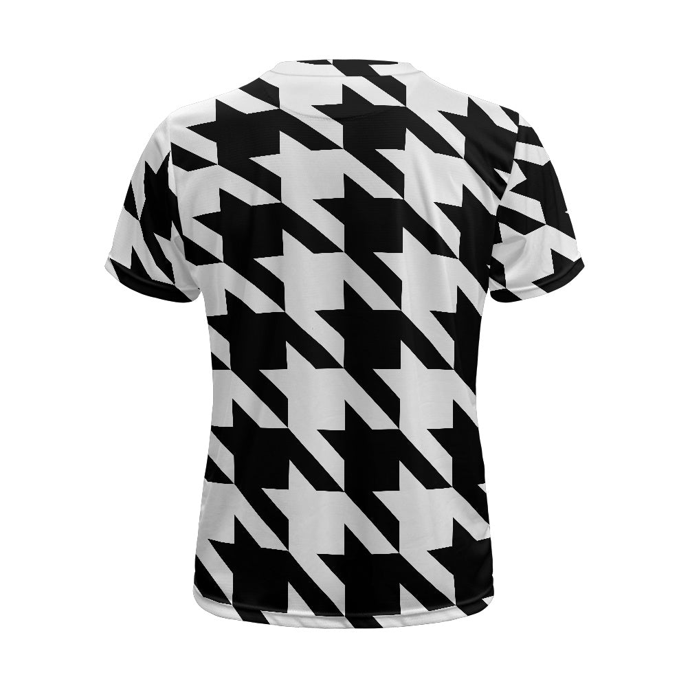 Two Tone Houndstooth Football Shirt