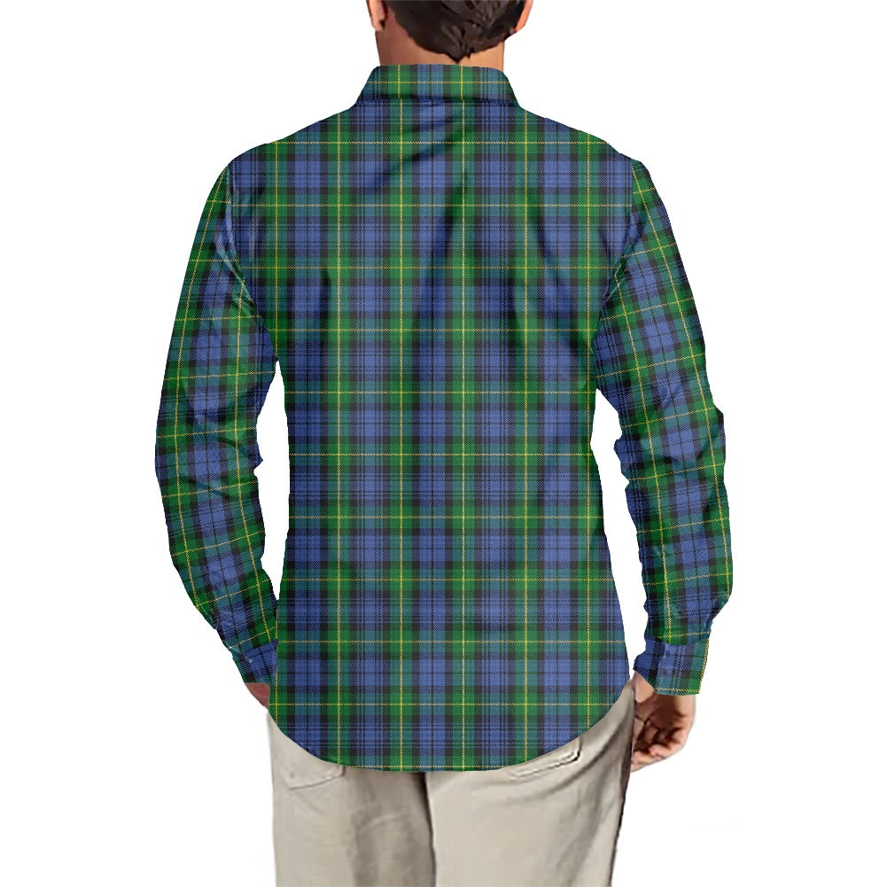 Clan Gordon Tartan Men's long-sleeved shirt