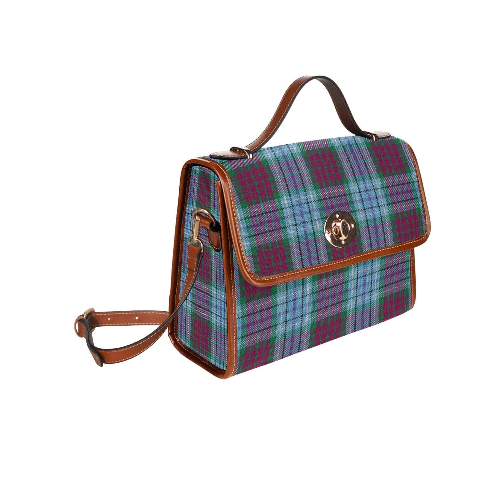 Dun Broch Tartan Waterproof Canvas Handbag