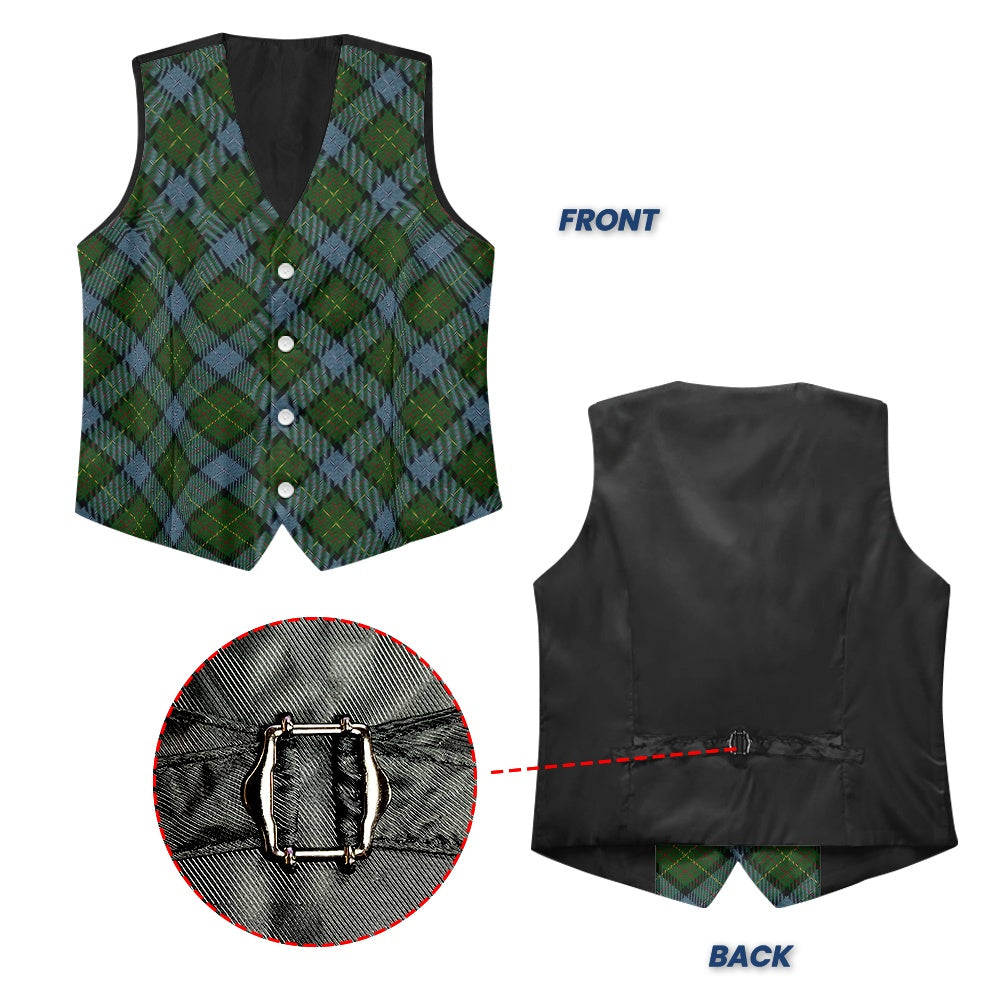 US State - California Tartan Suit vest jacket