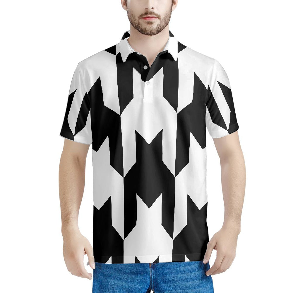 Two Tone Houndstooth Polo
