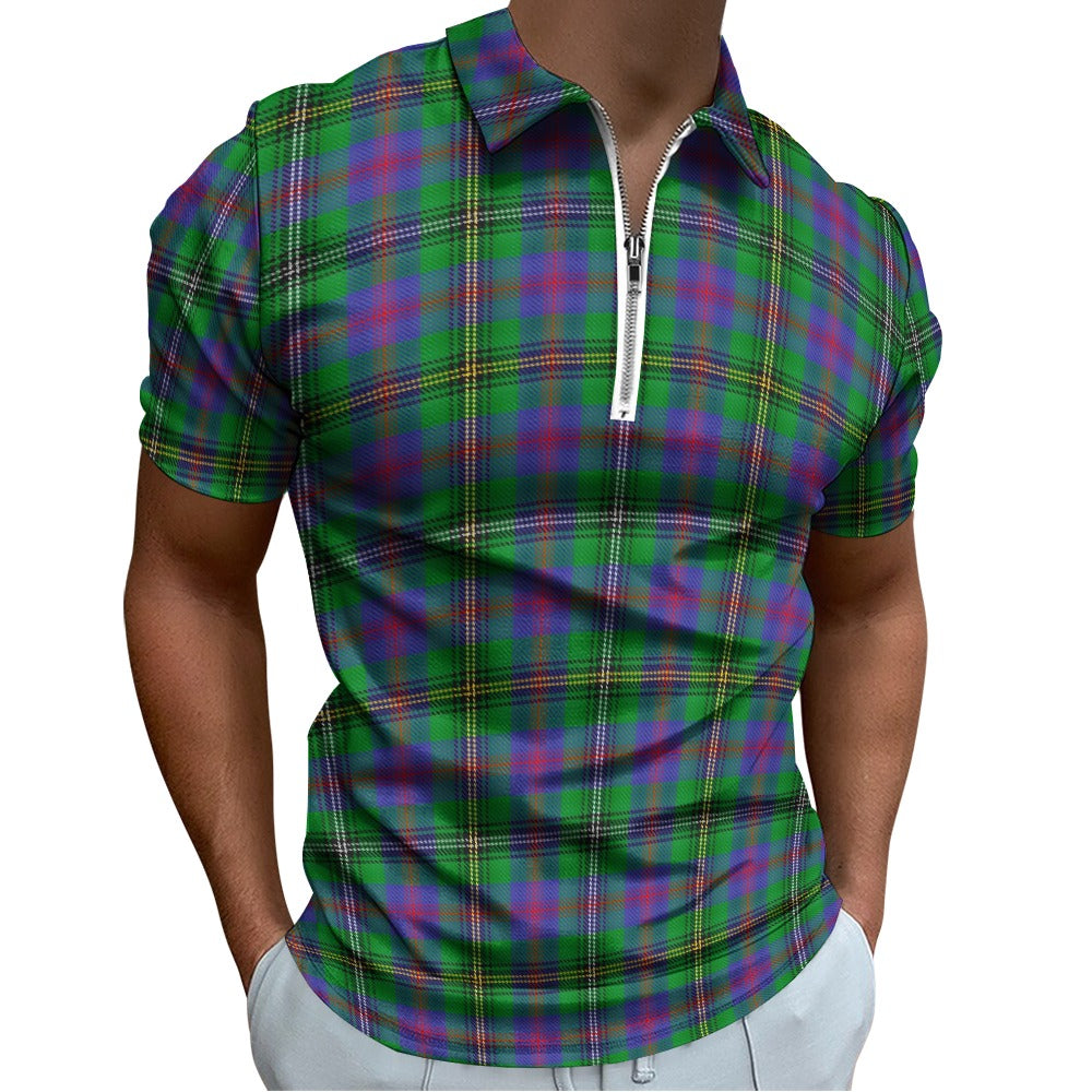 Clan Wood Tartan Short sleeve polo shirt