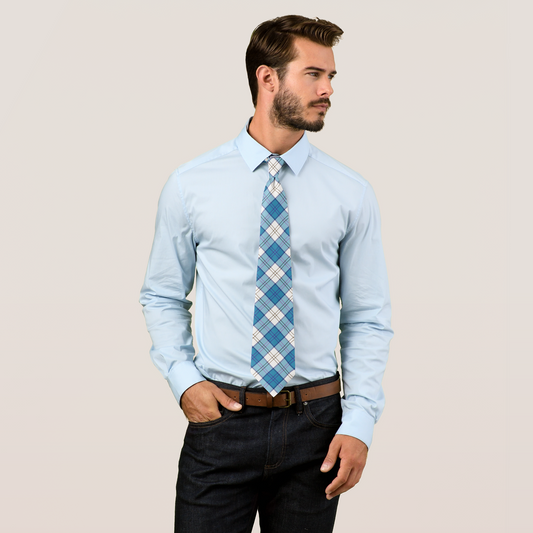 Dance - Lennox Turquoise Tartan Necktie