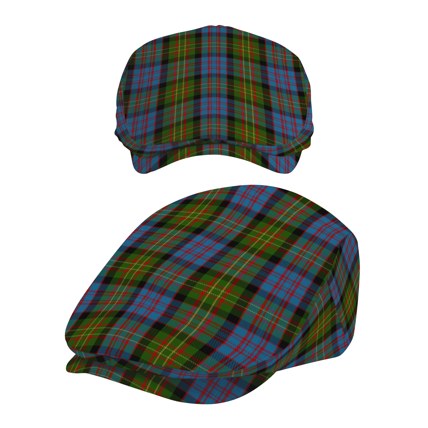Clan Bowie Tartan Flat Cap
