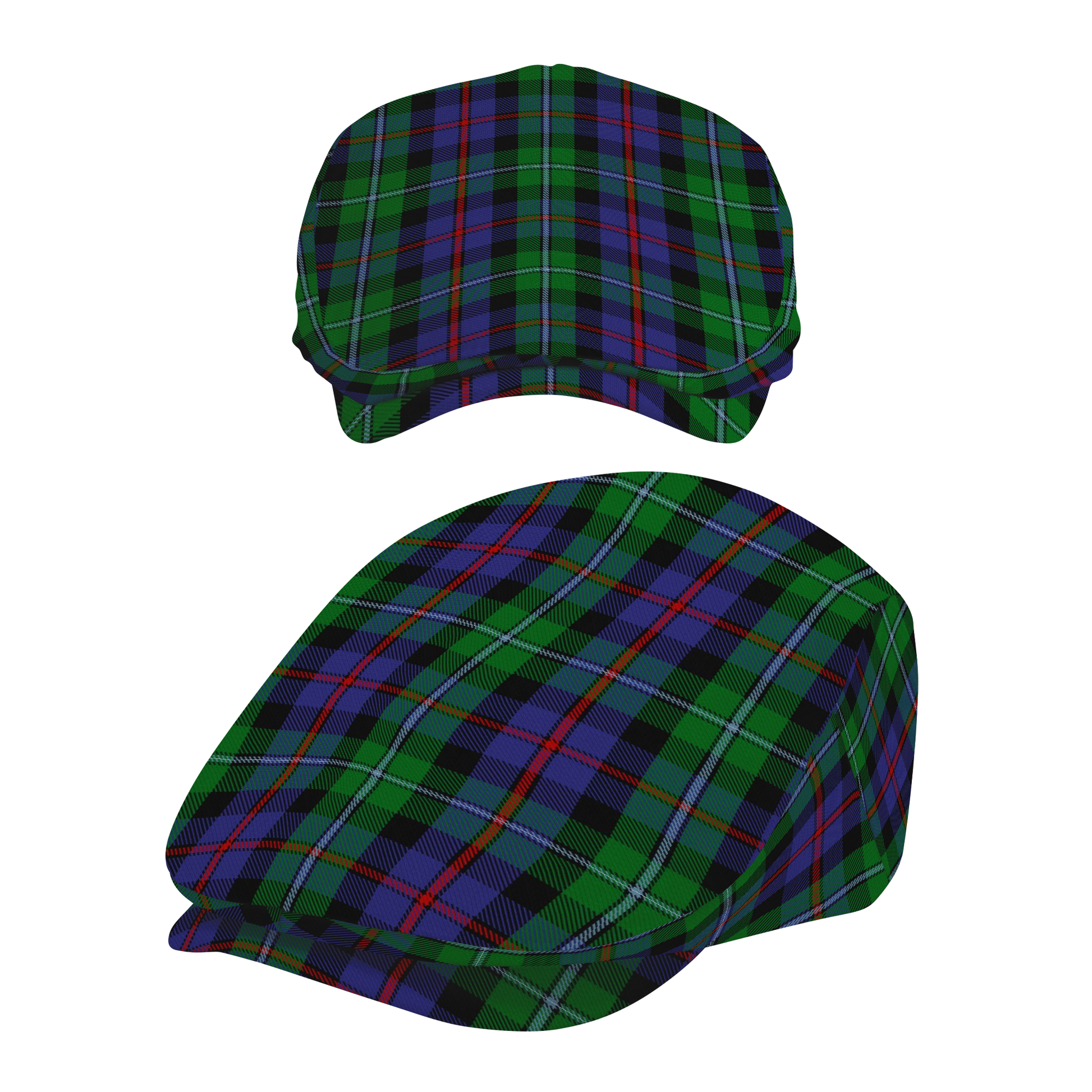 Clan Campbell of Cawdor Tartan Flat Cap