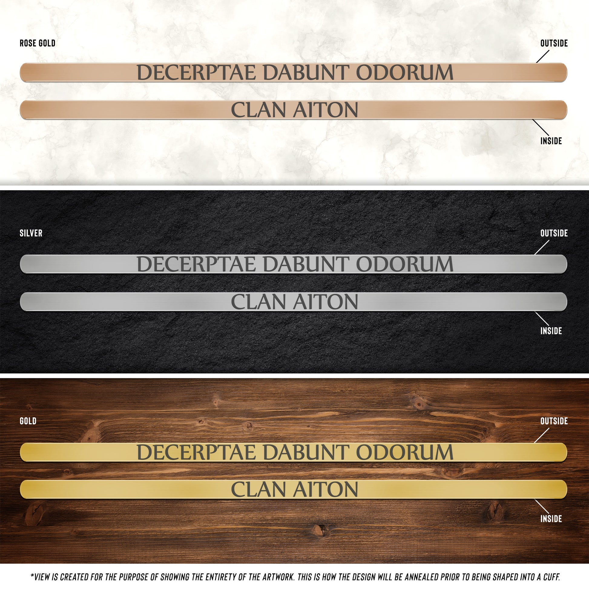 Clan Aiton | Motto | Cuff Bracelet