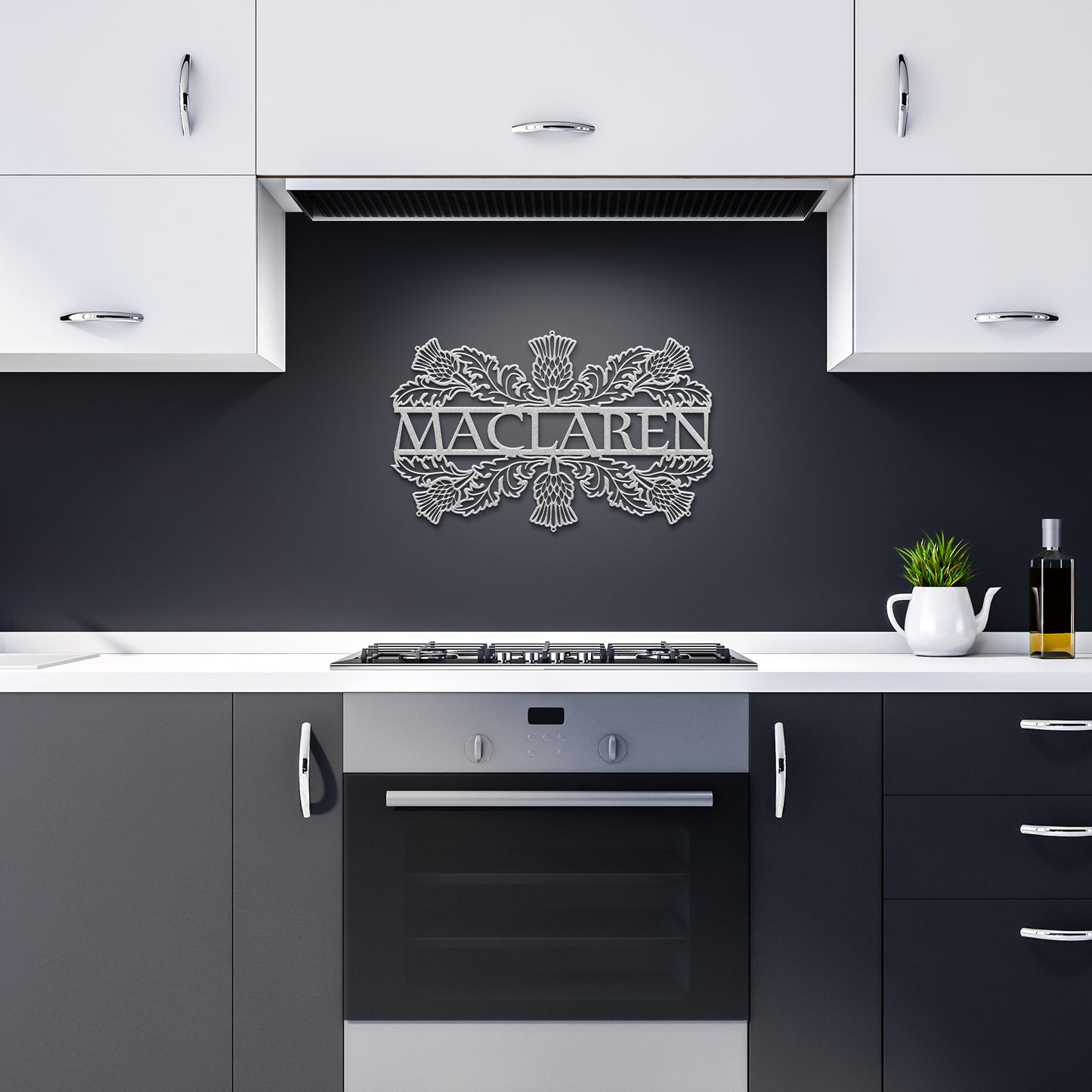 Clan MacLaren | Thistle | Metal Wall Art