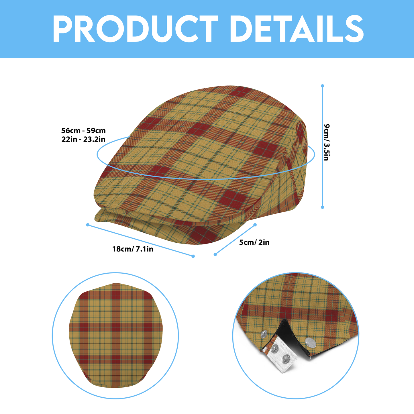 Glen Affric Tartan Flat Cap