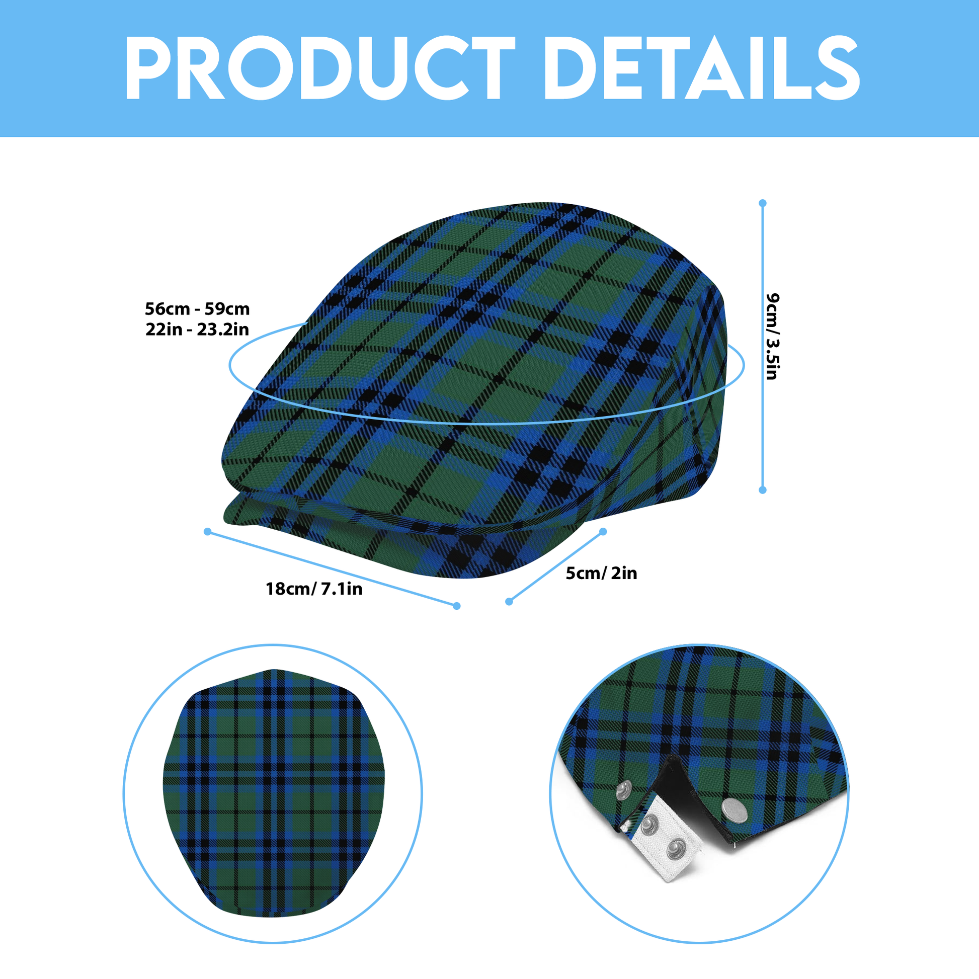 Clan Keith Tartan Flat Cap