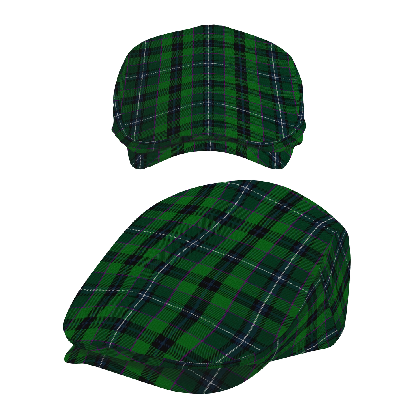Clan Linden Tartan Flat Cap