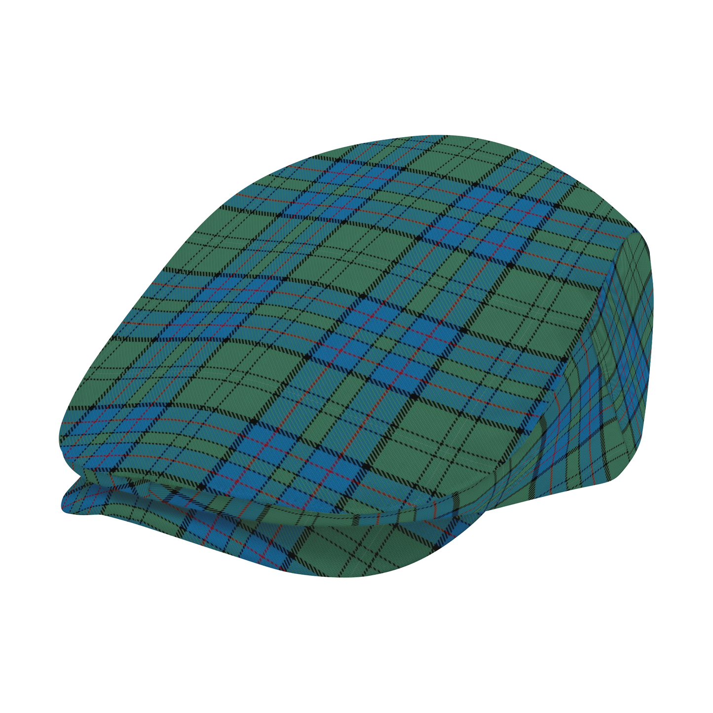 Clan Lockhart Tartan Flat Cap