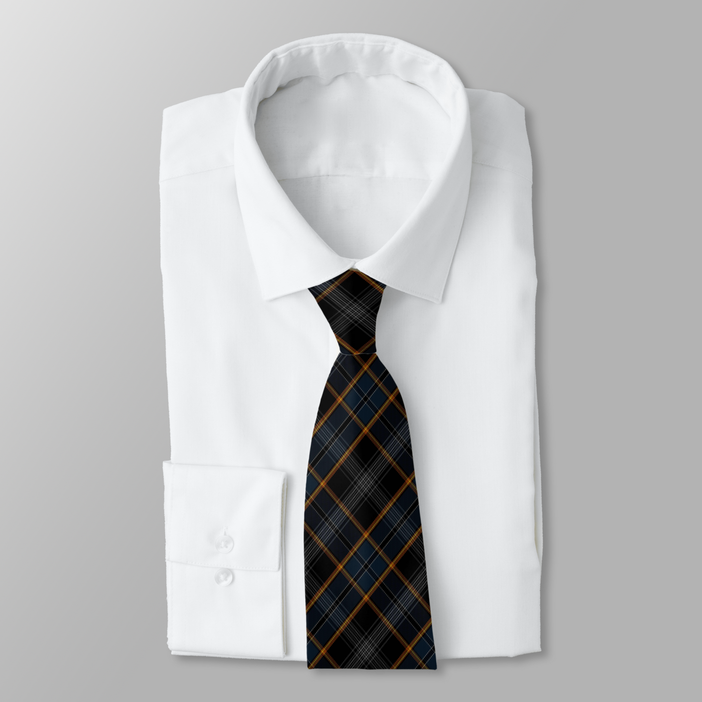 North Sea Oil Tartan Necktie
