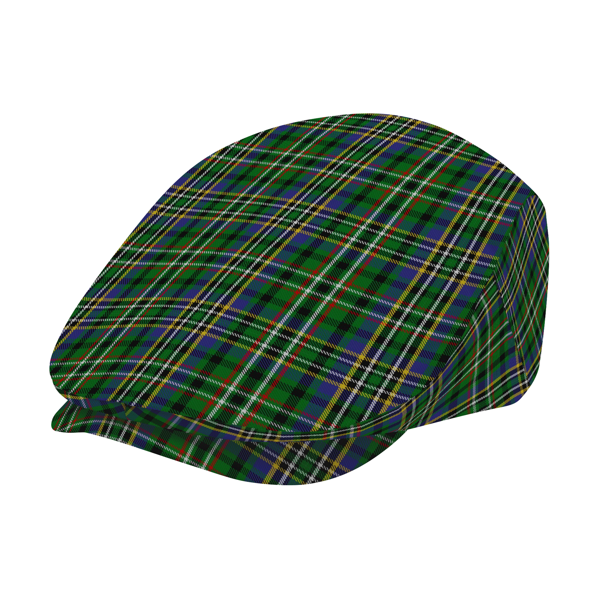 Clan Scott Green Tartan Flat Cap
