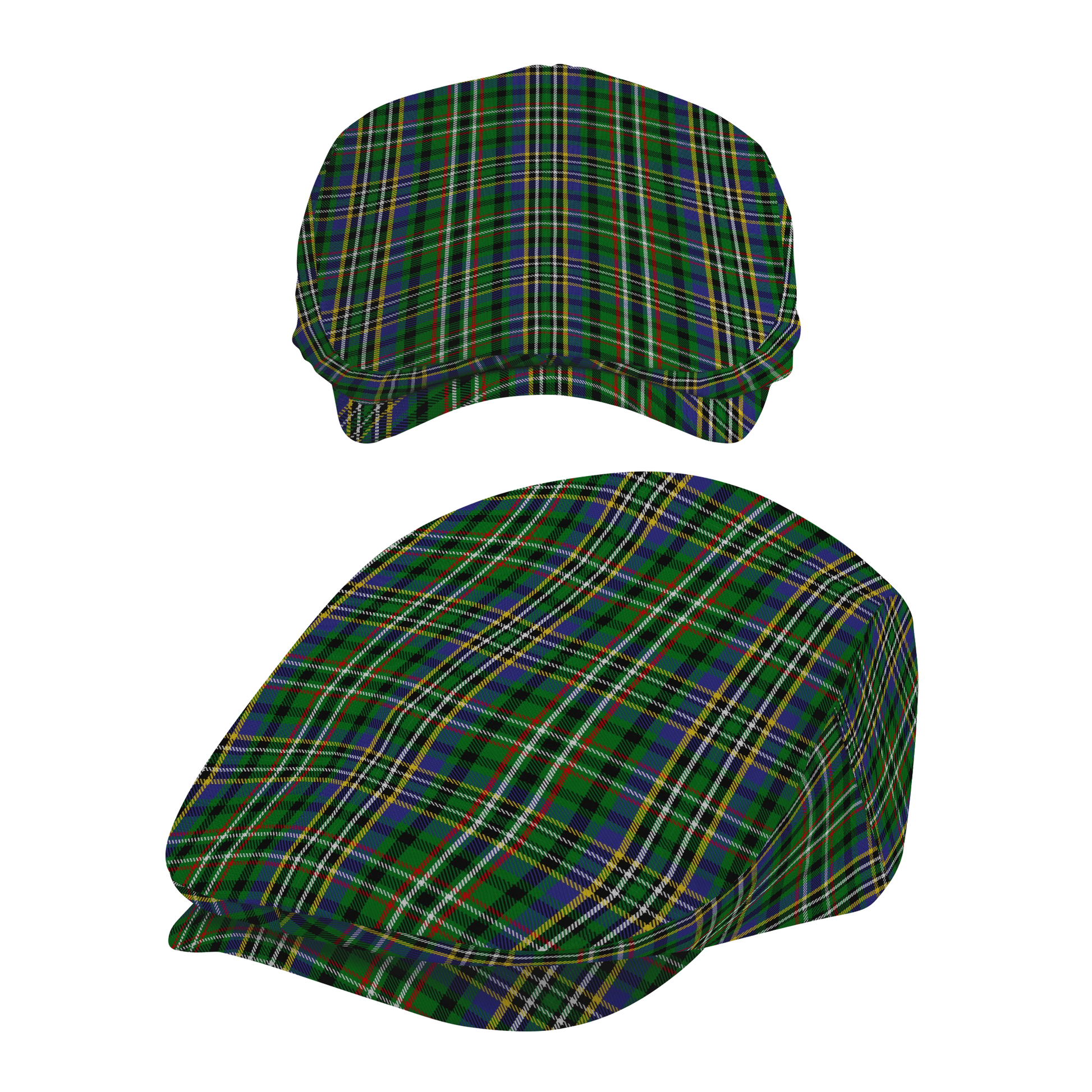 Clan Scott Green Tartan Flat Cap