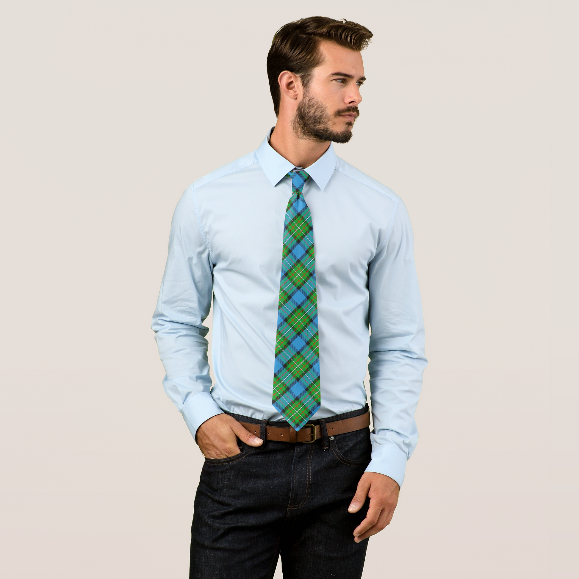 Clan Fergusson Tartan Necktie