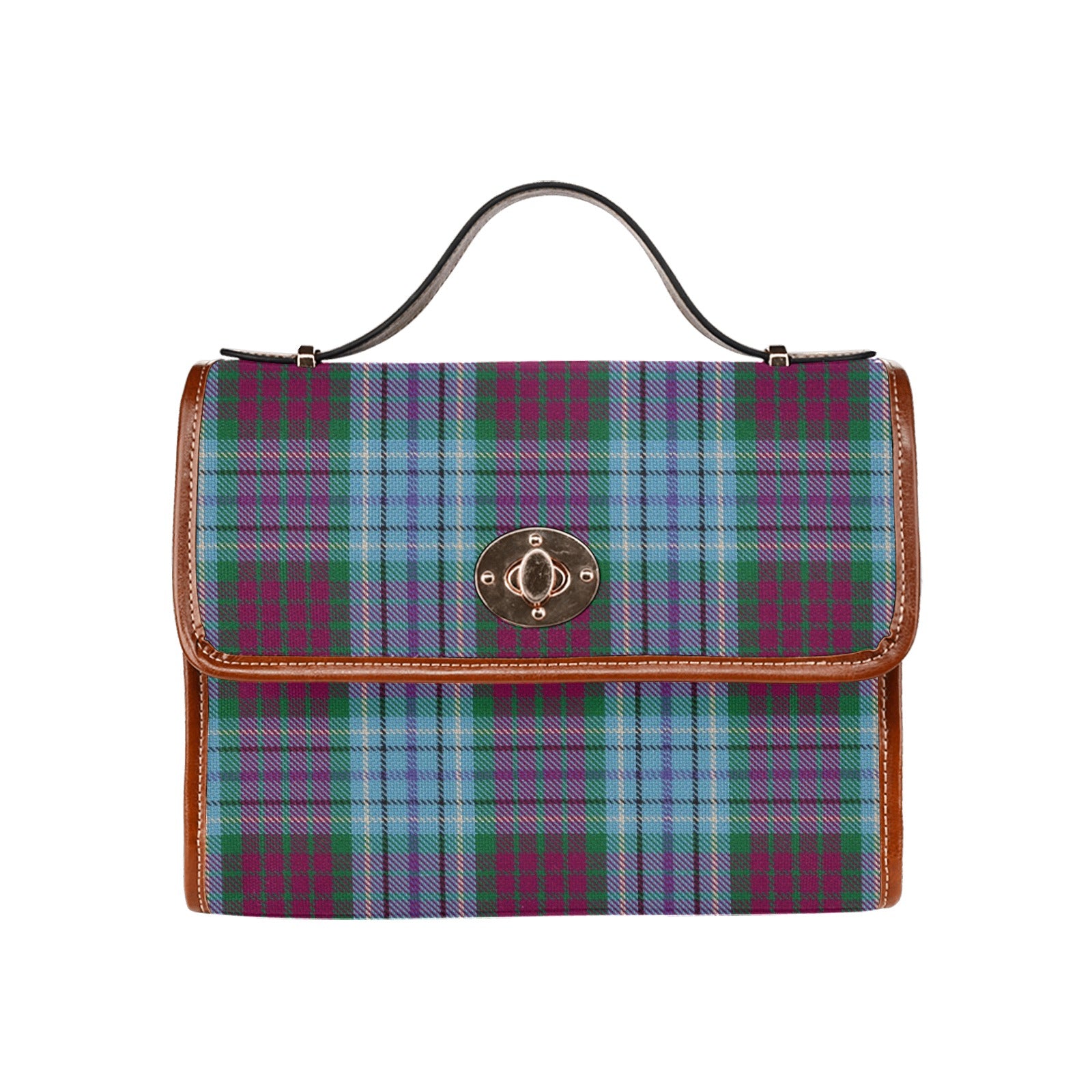 Dun Broch Tartan Waterproof Canvas Handbag