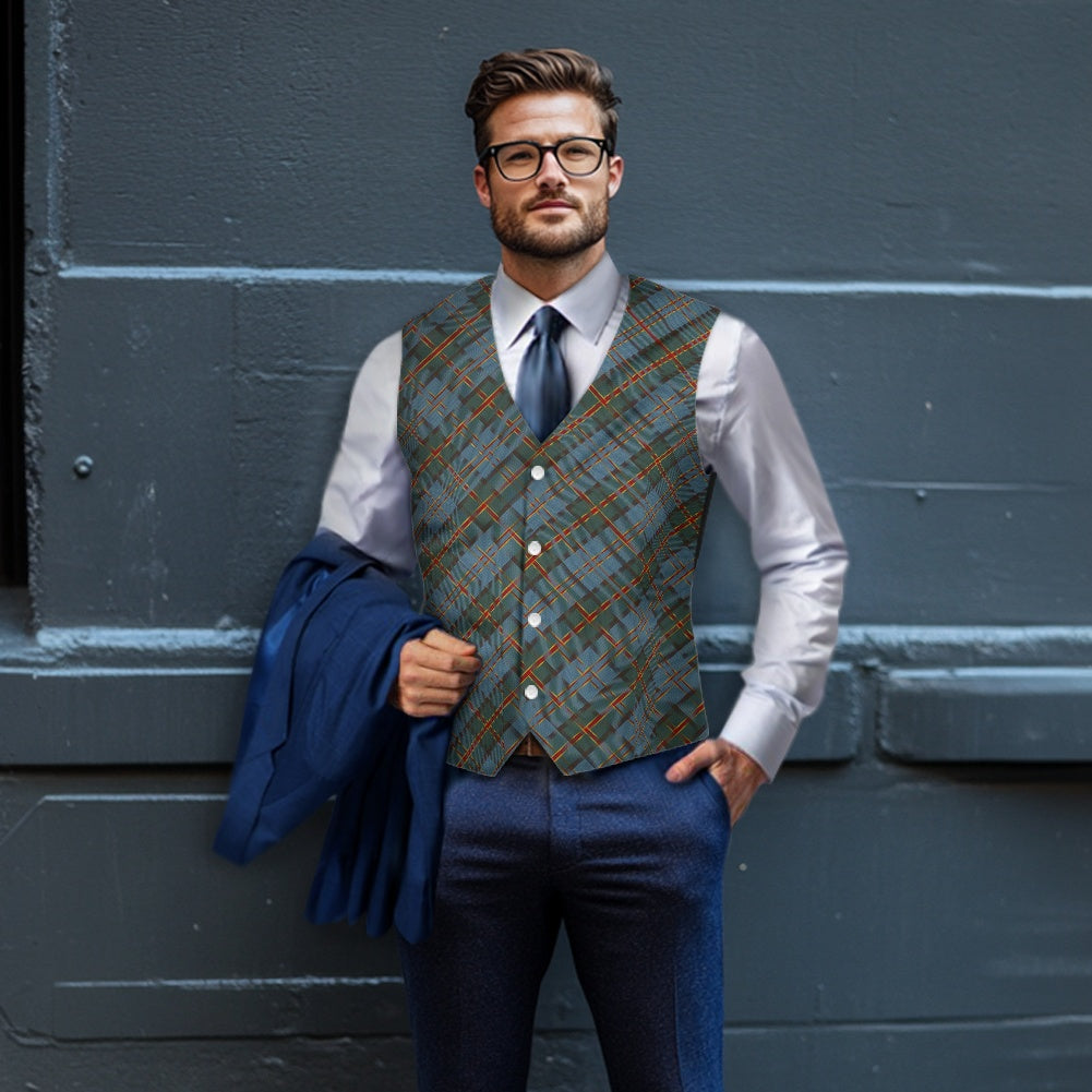 US State - Hawaii Tartan Suit vest jacket