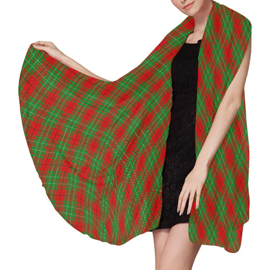 Clan Cumming Tartan Bias Chiffon Scarf