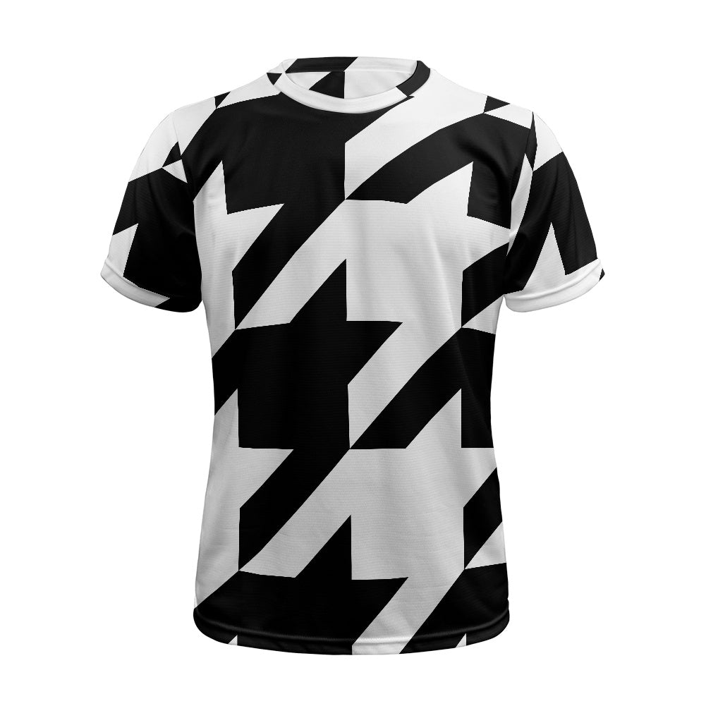 Two Tone Houndstooth Football Shirt