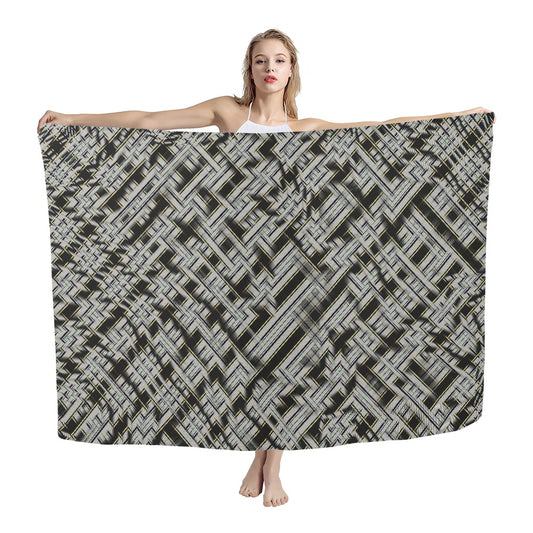 Breizh | Breton | Bretagne Bro-Roazhon Tartan Chiffon Scarf Bias