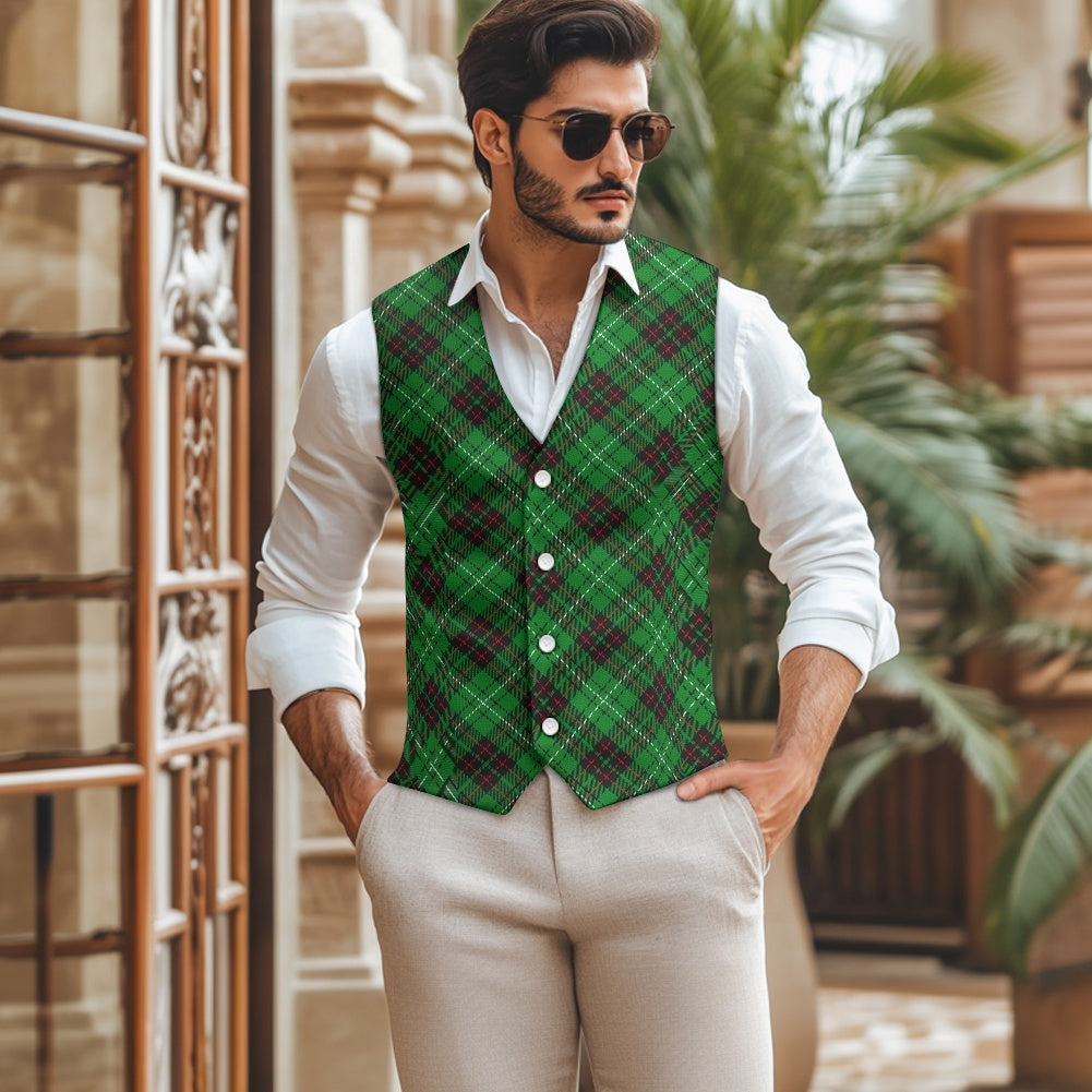 Clan MacAuley Tartan Suit vest jacket