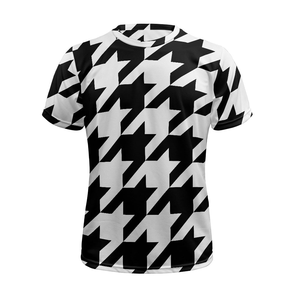 Two Tone Houndstooth Football Shirt