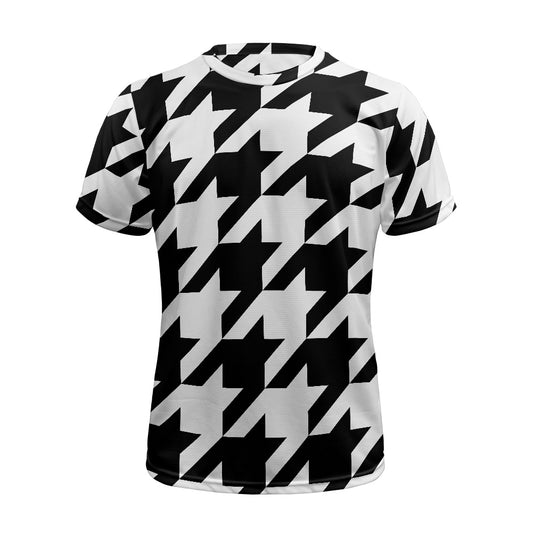 Two Tone Houndstooth Football Shirt