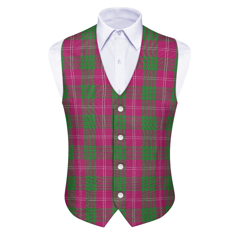 Clan Crawford Tartan Suit vest jacket