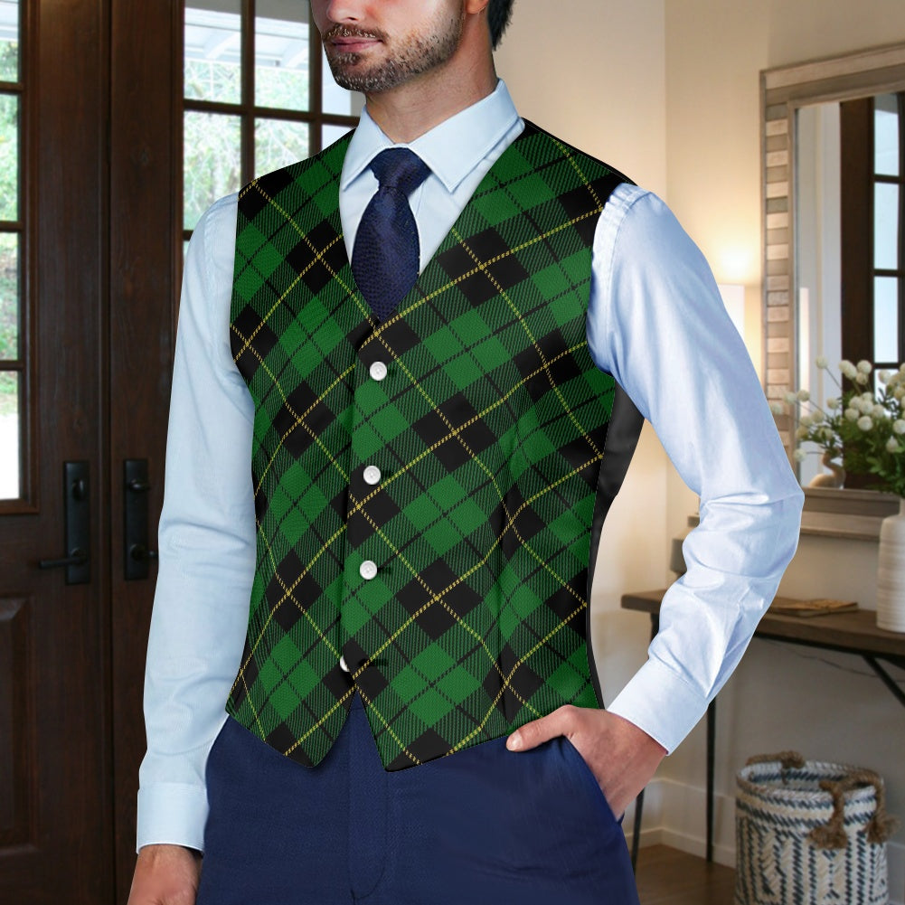 Clan Wallace Hunting Tartan Suit vest jacket