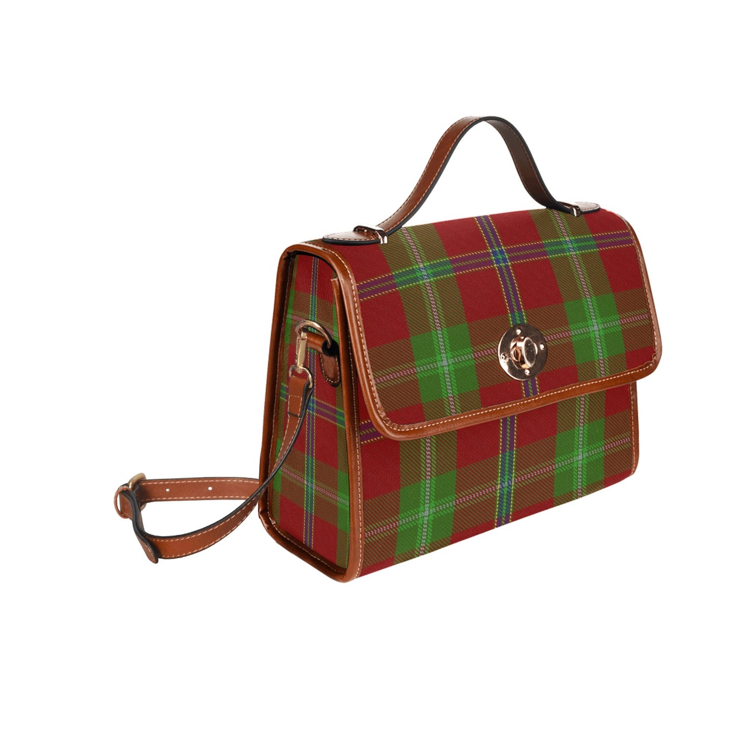 Irish County Connemara Tartan Canvas Handbag