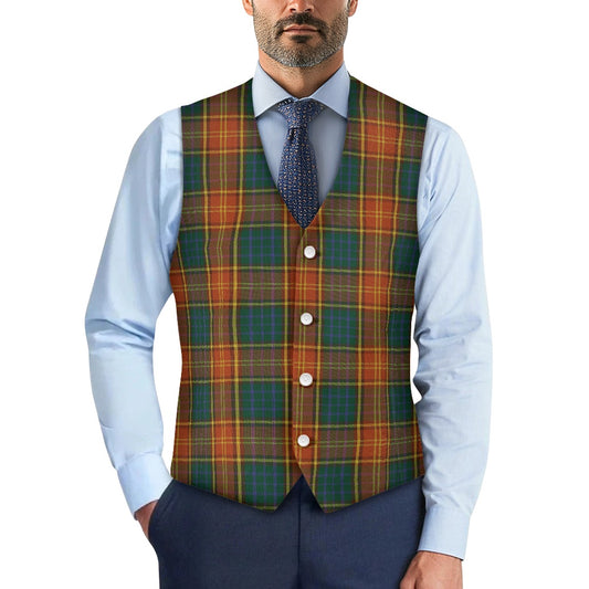Irish County Roscommon Tartan Waistcoat