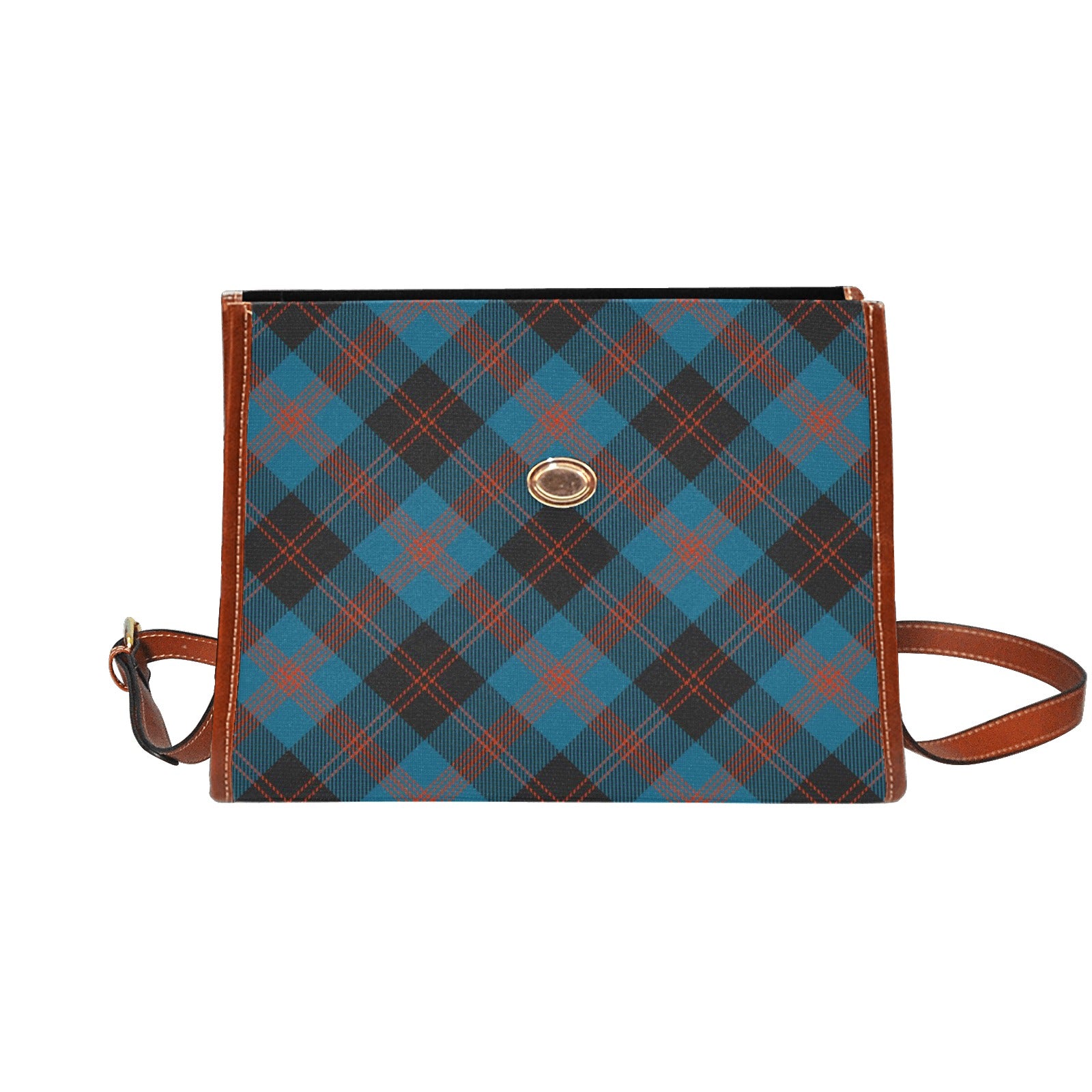 Clan Angus Ancient Tartan Waterproof Canvas Handbag