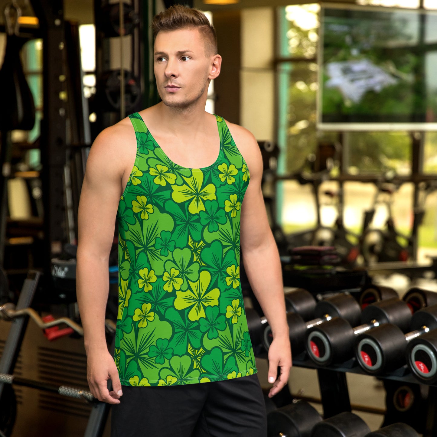Irish Shamrock Unisex Tank Top
