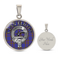 Clan Eliott Crest & Tartan Pendant Necklace