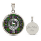 Clan Cochrane Crest & Tartan Pendant Necklace