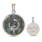 Clan Anderson Crest & Tartan Pendant Necklace