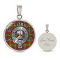 Clan Forrester Crest & Tartan Pendant Necklace