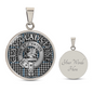 Clan Gladstone Crest & Tartan Pendant Necklace