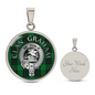 Clan Graham Crest & Tartan Pendant Necklace
