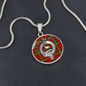 Clan Scott Crest & Tartan Pendant Necklace