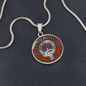 Clan Ross Crest & Tartan Pendant Necklace