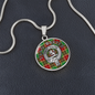 Clan Baxter Crest & Tartan Pendant Necklace