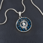 Clan Ramsay Crest & Hunting Tartan Pendant Necklace