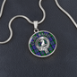 Clan Baird Crest & Tartan Pendant Necklace