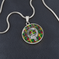 Clan MacMillan Crest & Tartan Pendant Necklace