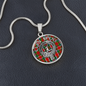 Clan Spens Crest & Tartan Pendant Necklace