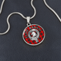 Clan Ramsay Crest & Tartan Pendant Necklace